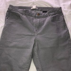 H&M light gray jeans, size 10